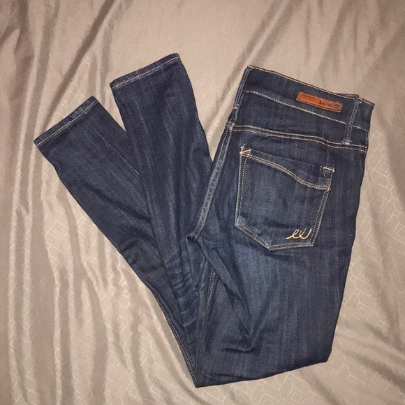Express size 0S Mid Rise Denim Jean Leggings - Picture 1 of 3
